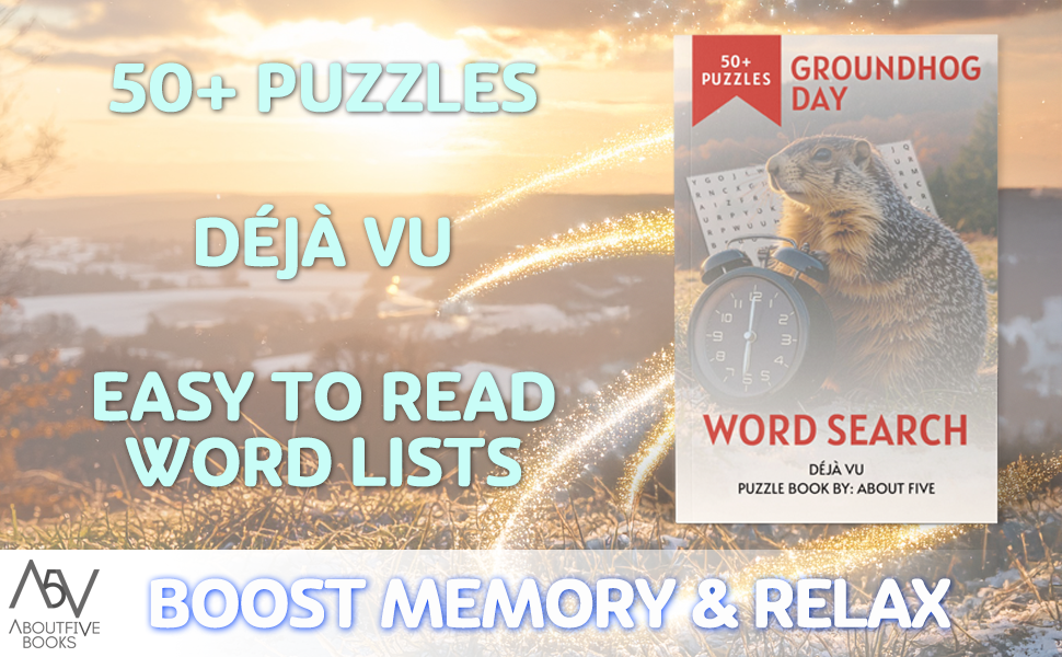 groundhog day book 50+ deja vu puzzles easy to read word lists boost memory and relax