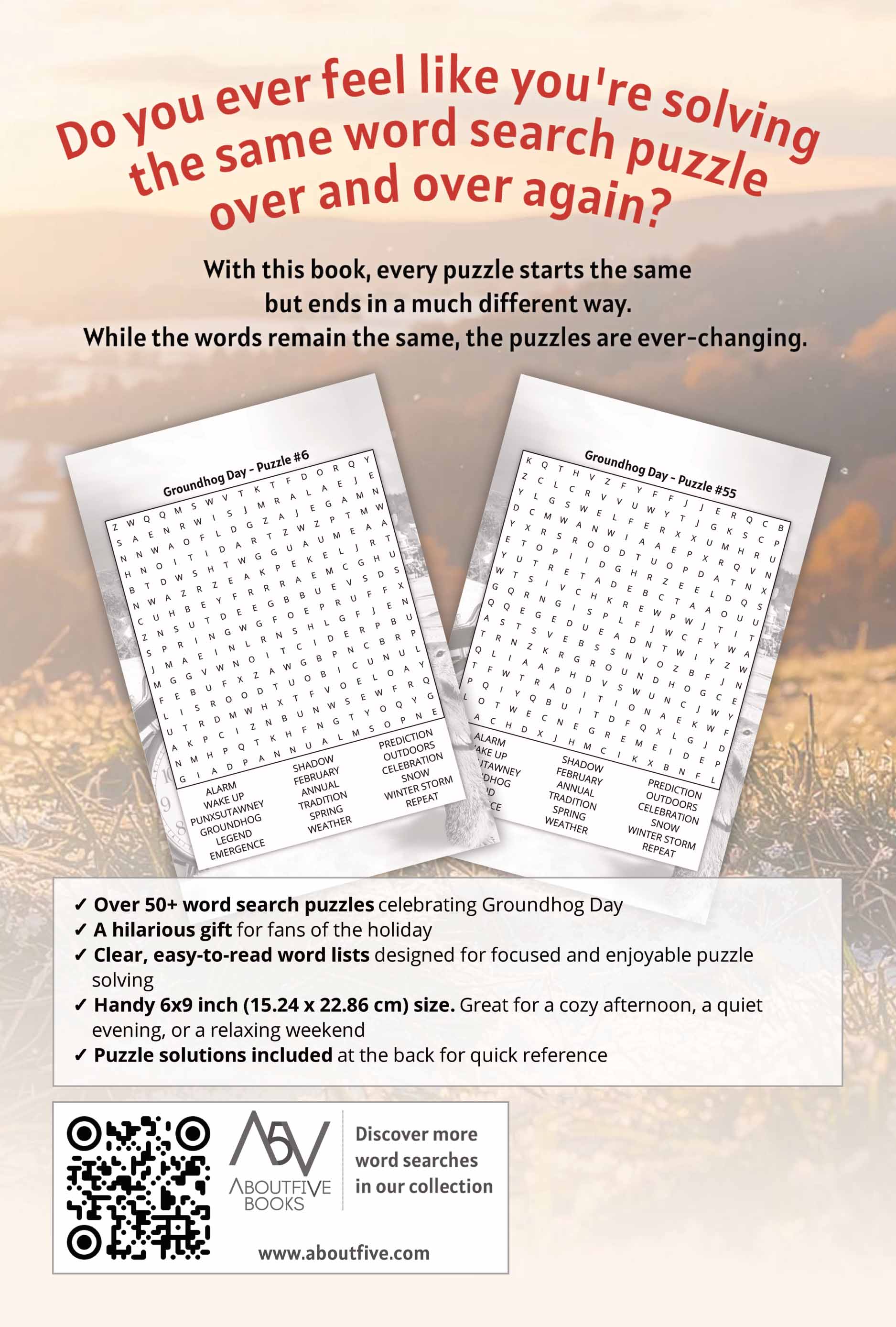 groundhog day word search book back cover thumbnail