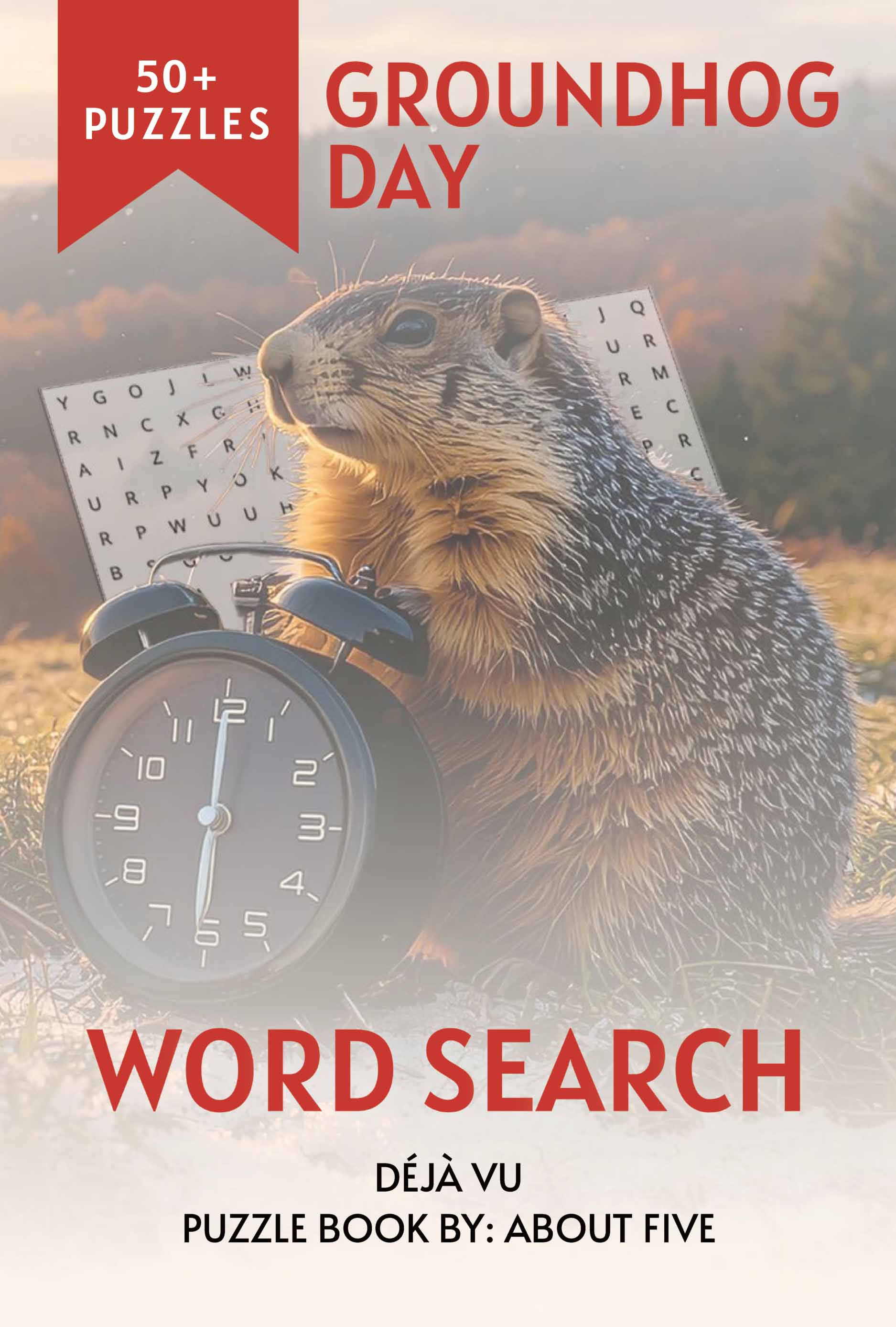 groundhog day word search book cover