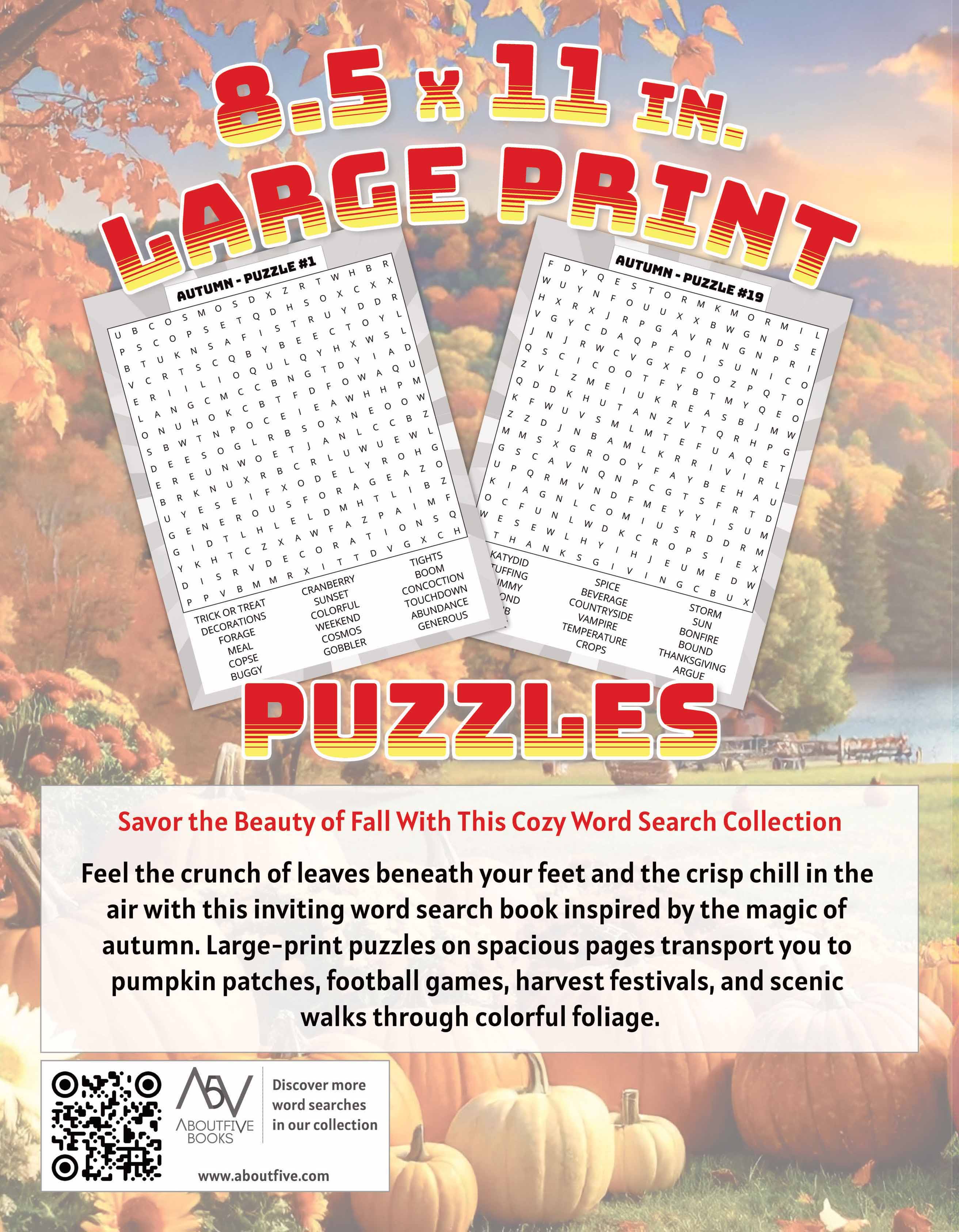 large print autumn word search book back cover thumbnail