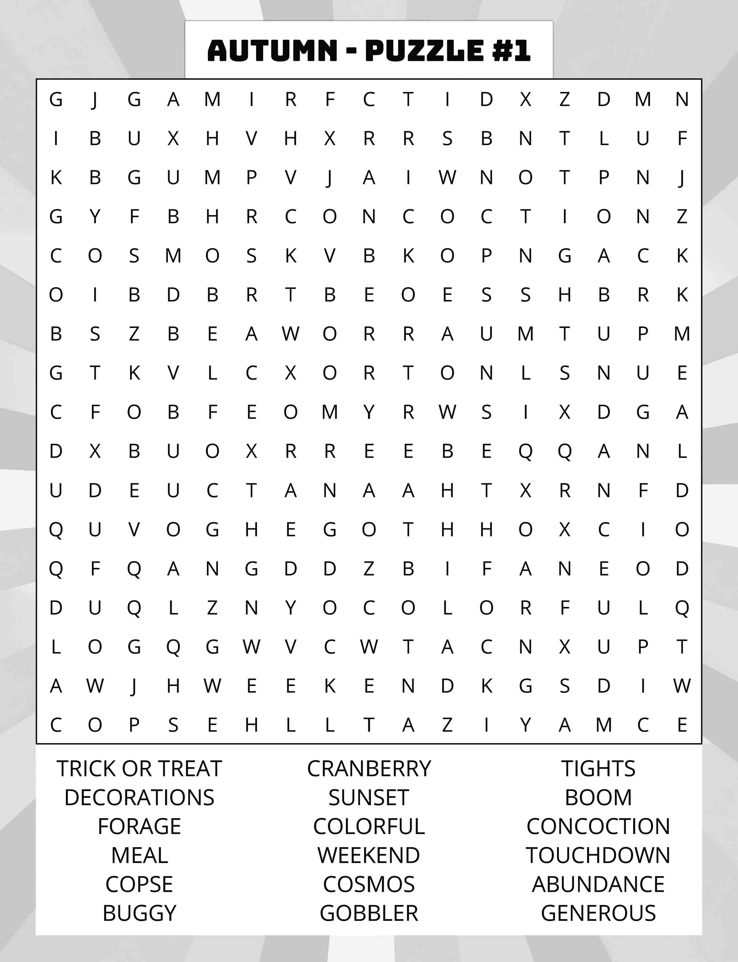 about five large print autumn word search puzzle 01