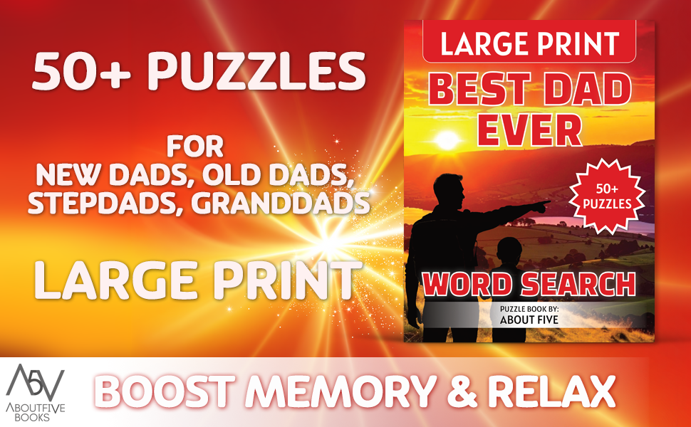 best dad gift for stepdad fathers day father figure dad books for new dad large print boost memory and relax new dads old dads stepdads granddads