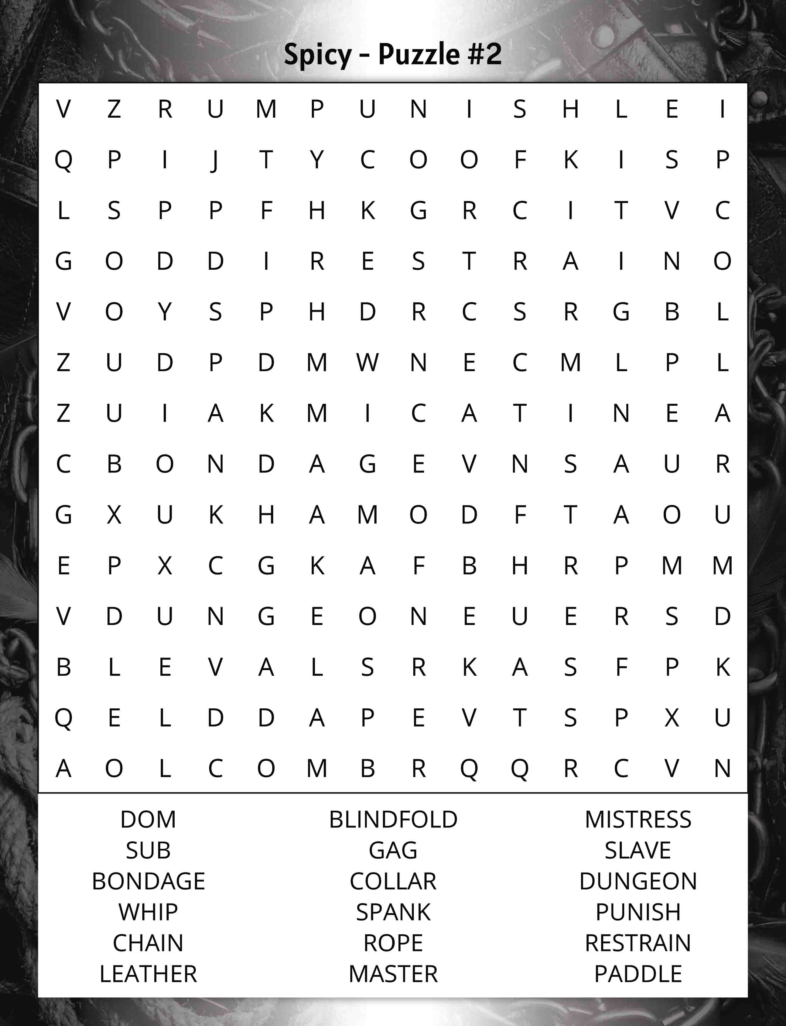 about five large print discreet and spicy word search puzzle 2
