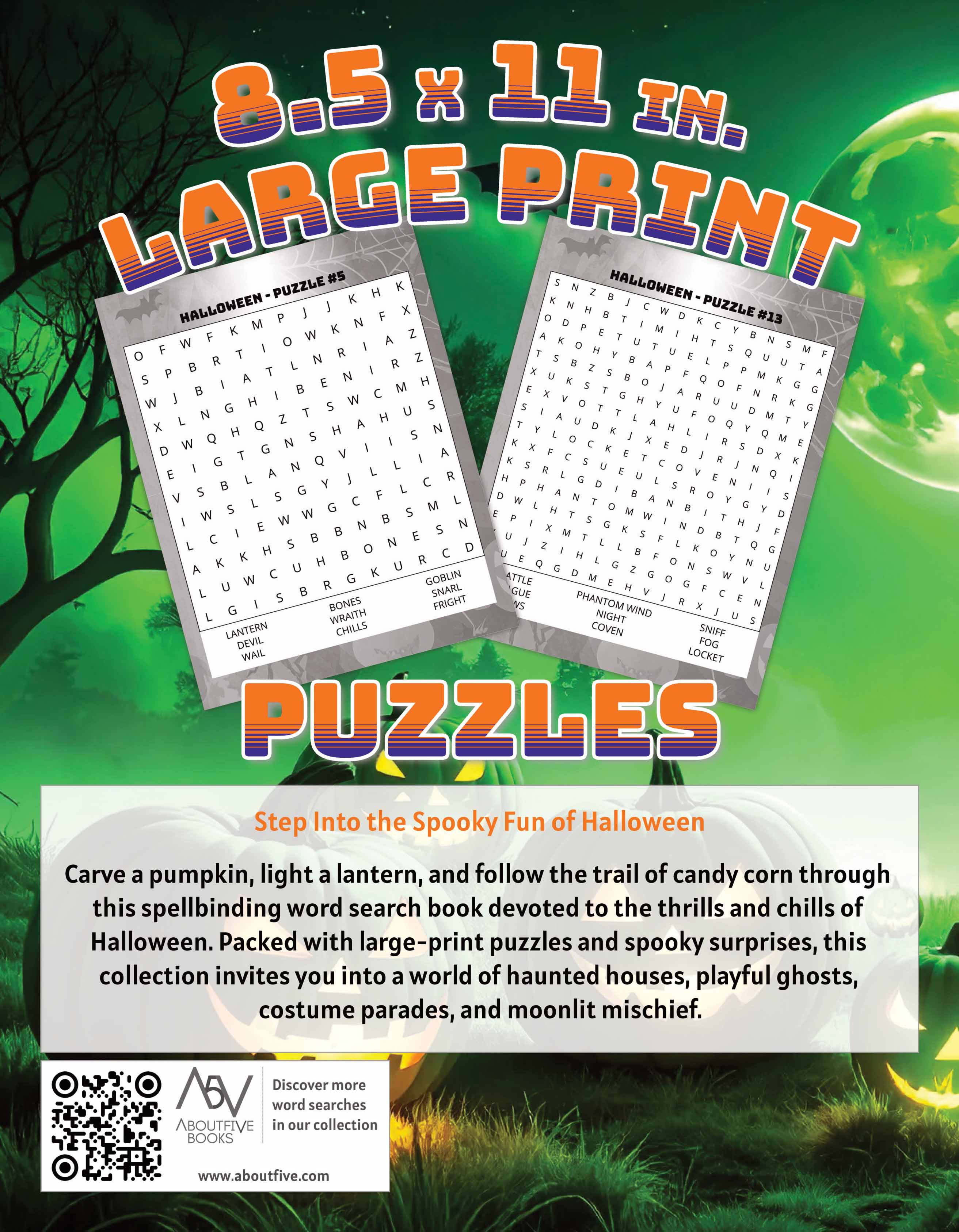 large print halloween word search book back cover thumbnail