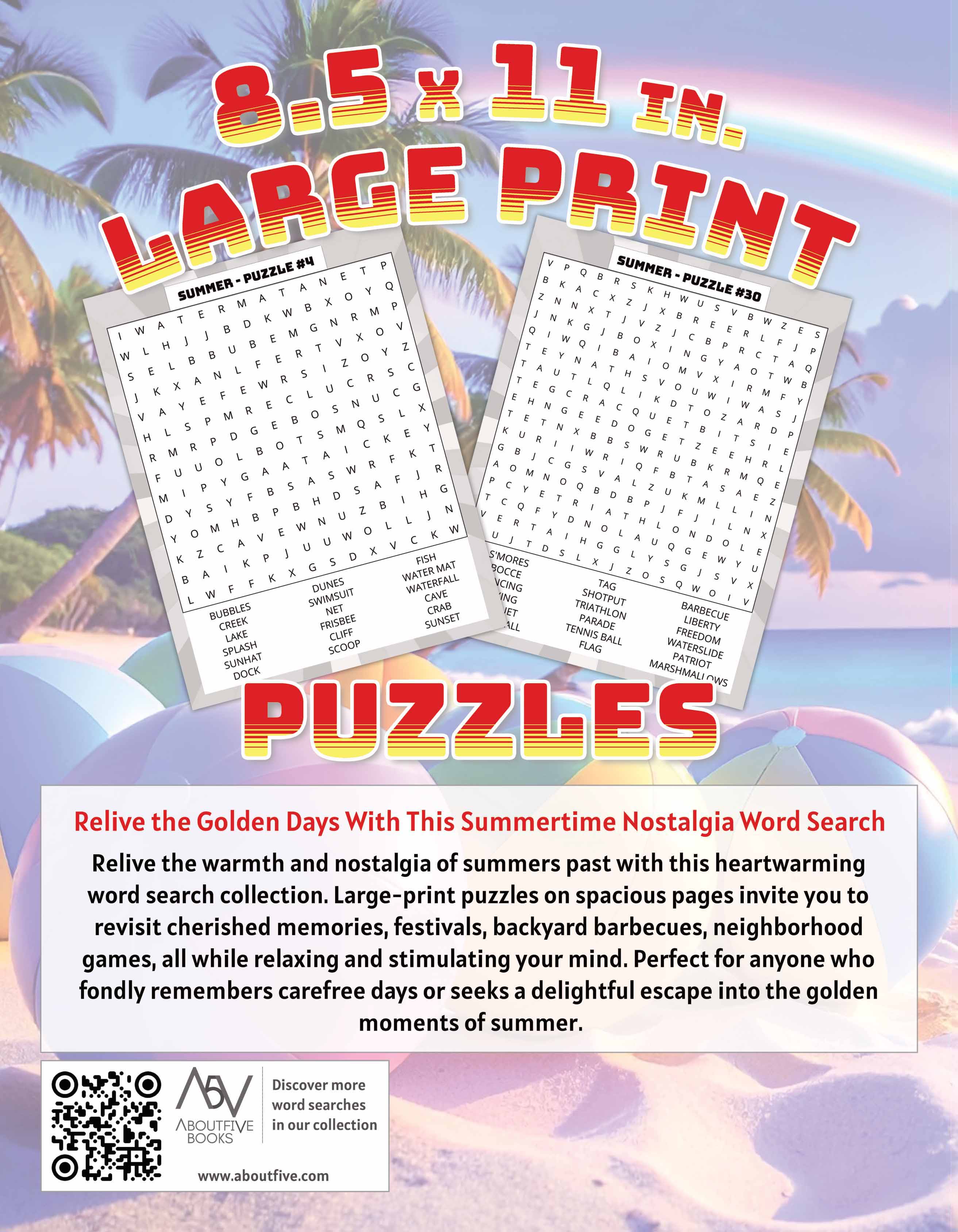 large print summer word search book back cover thumbnail