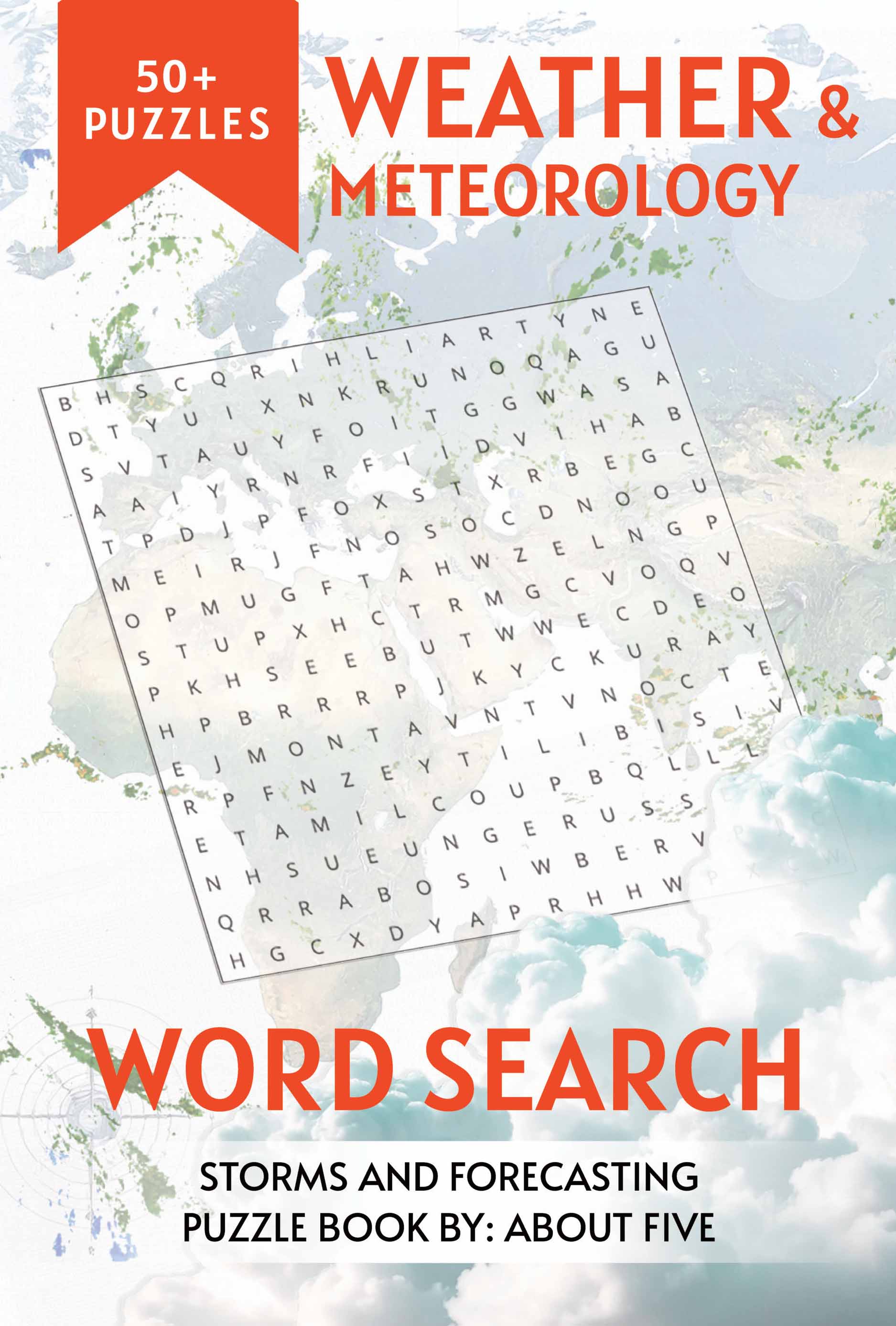 weather and meteorology word search book cover