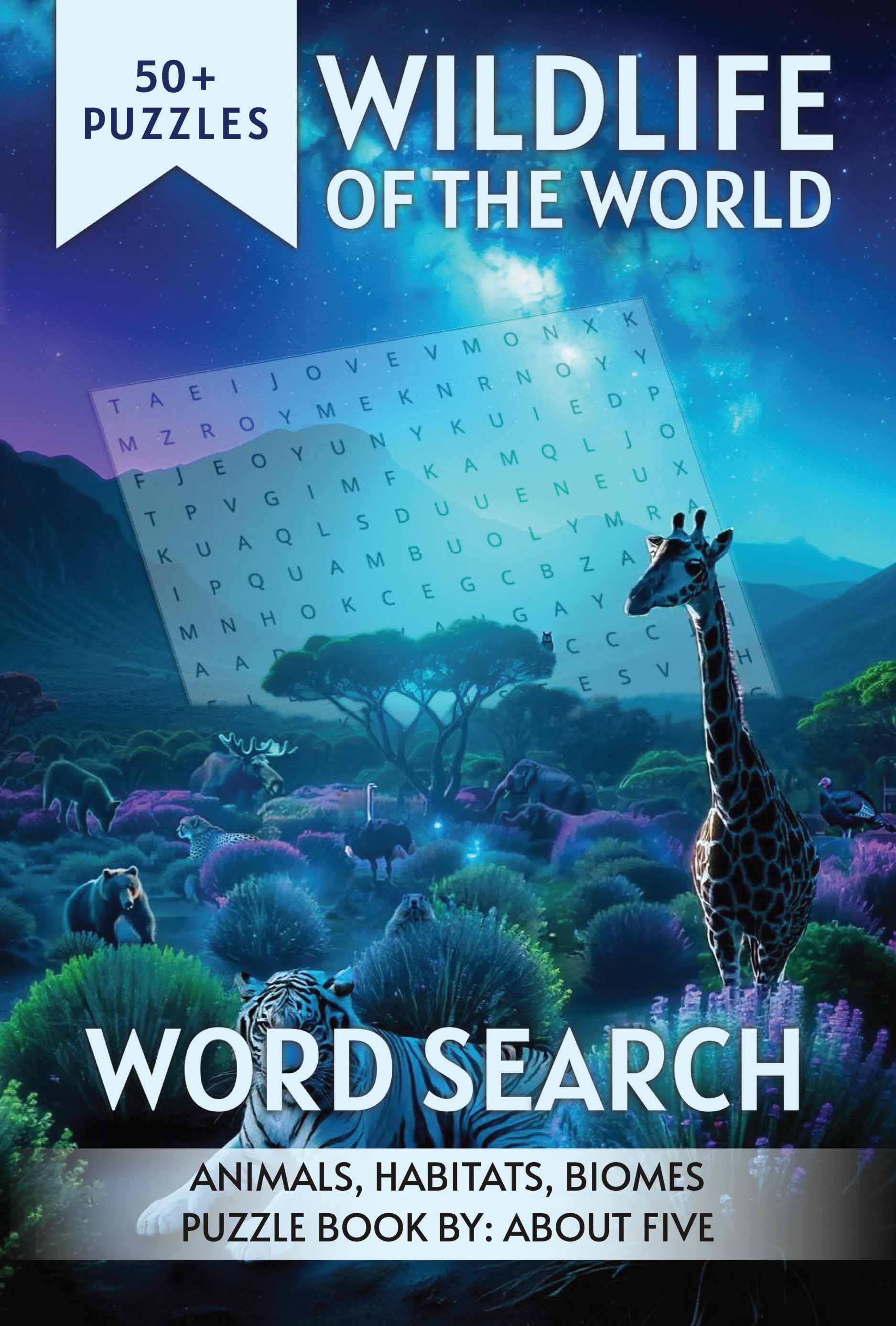wildlife word search book cover