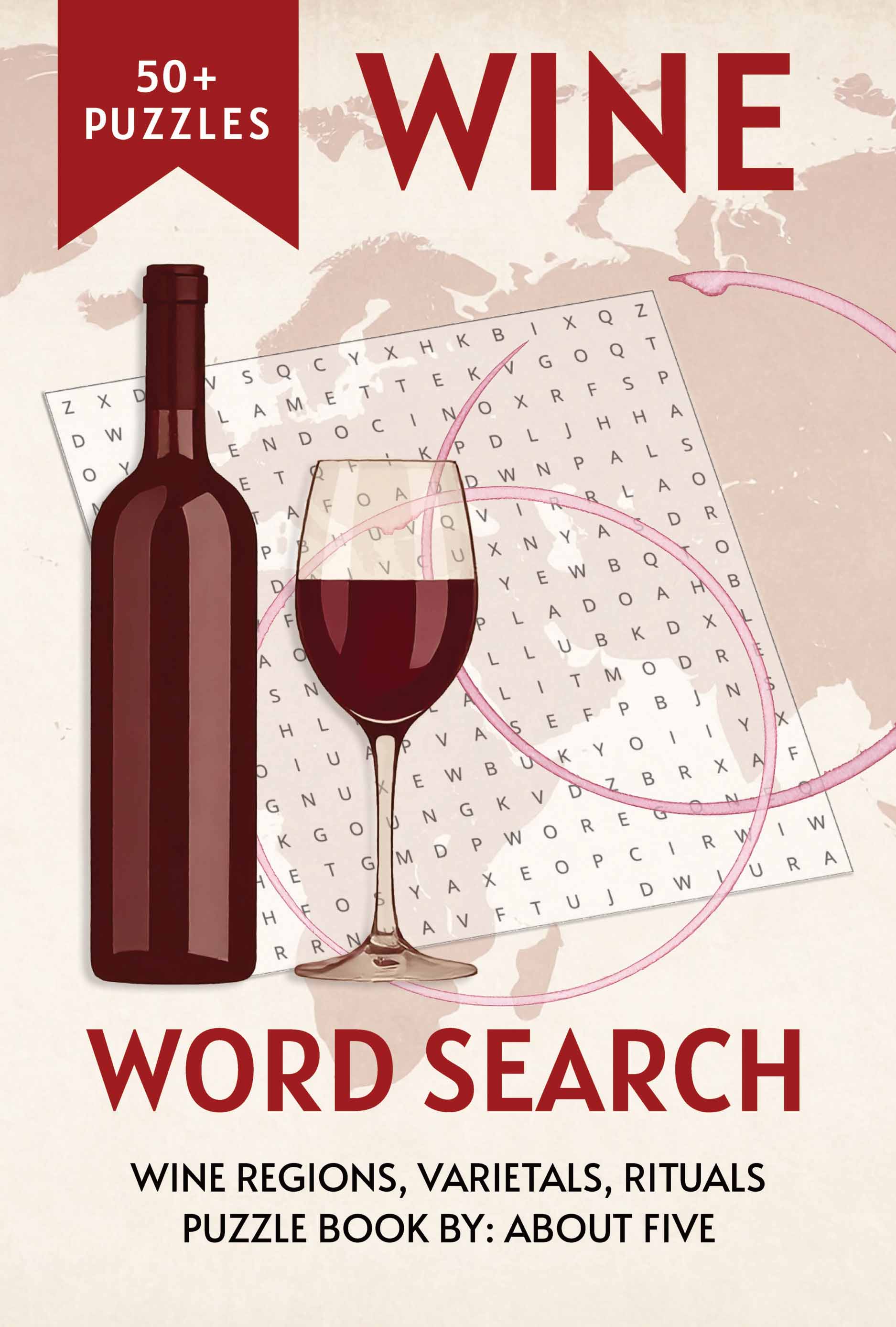 wine word search book cover
