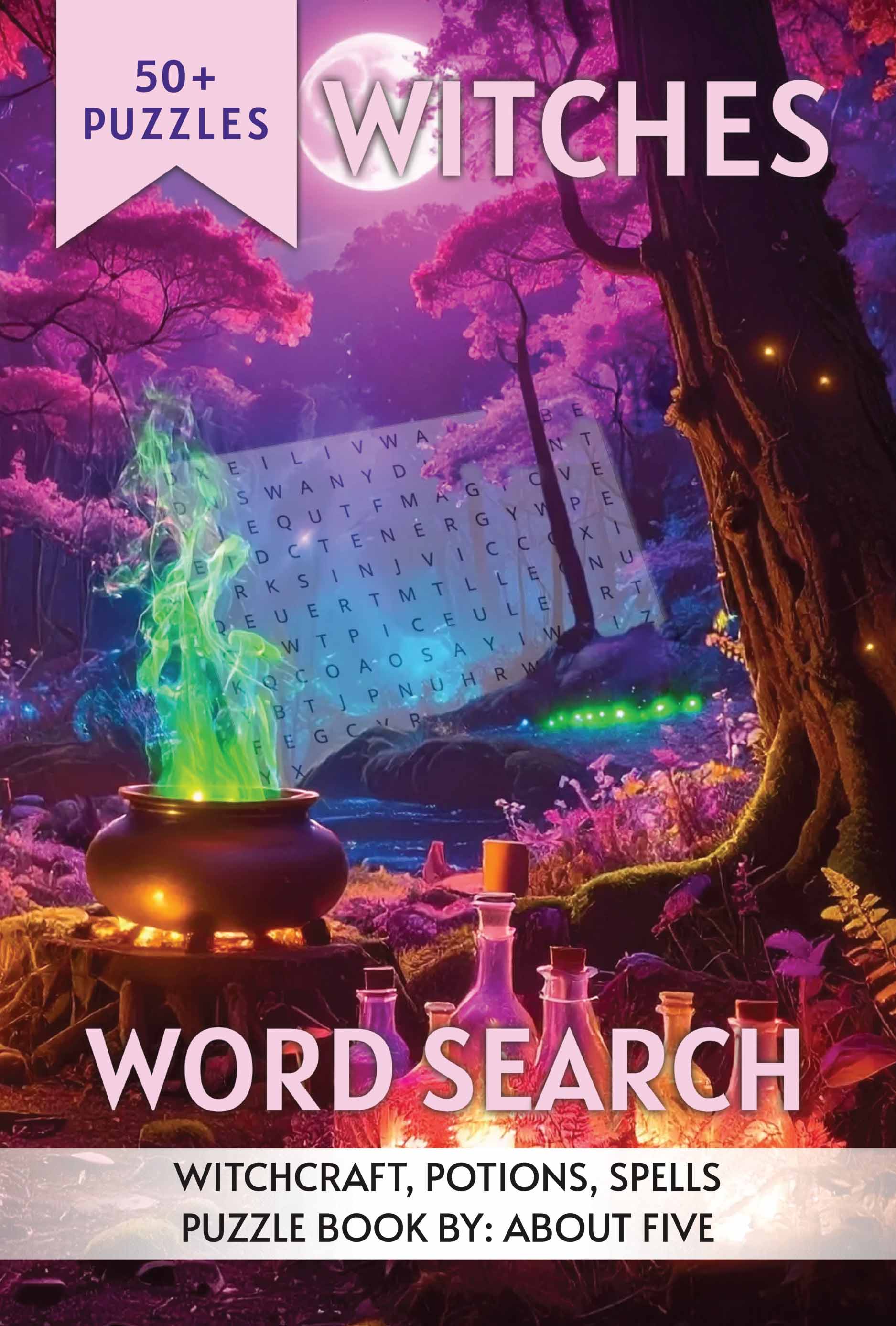 witches word search book cover