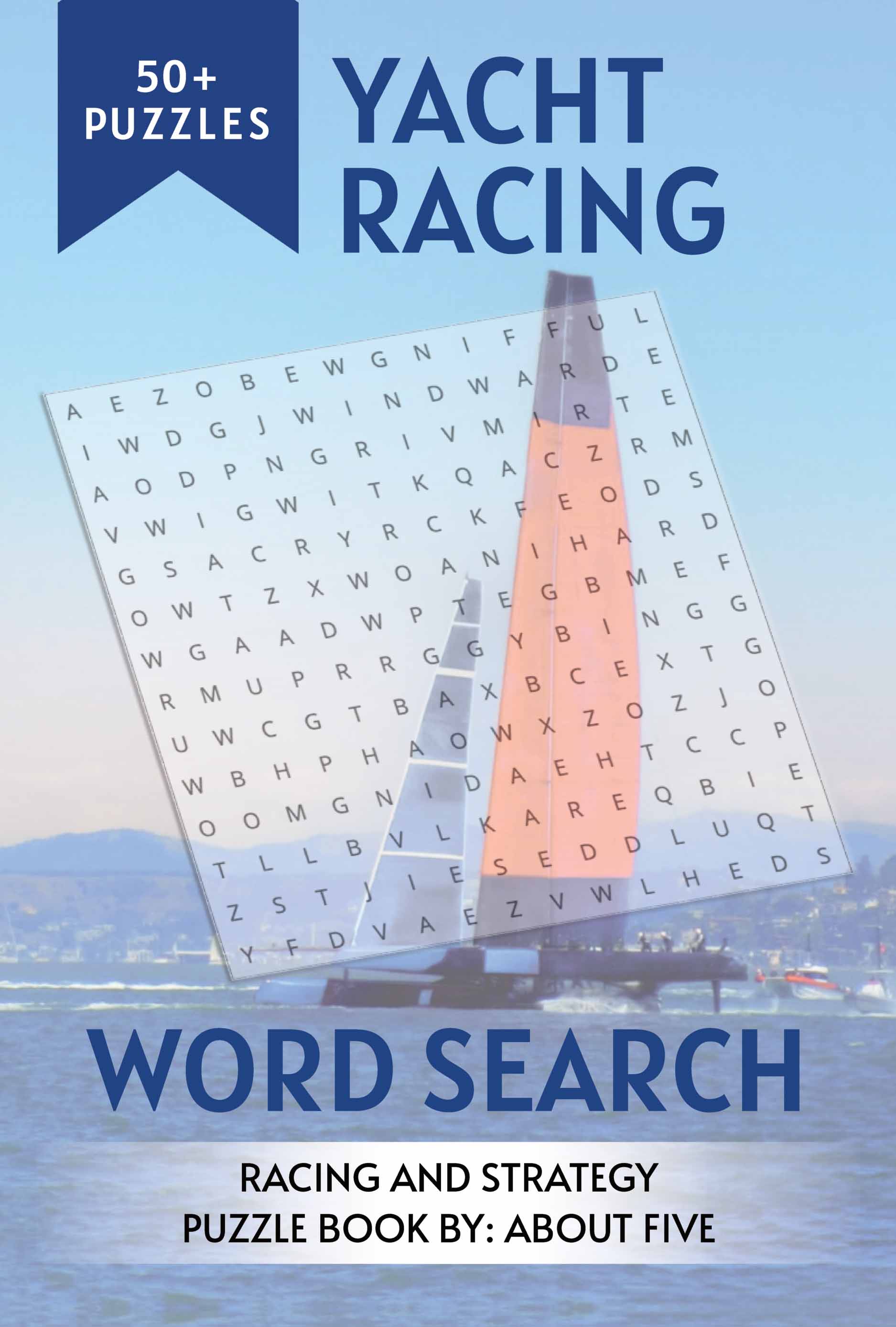 yacht racing word search book cover